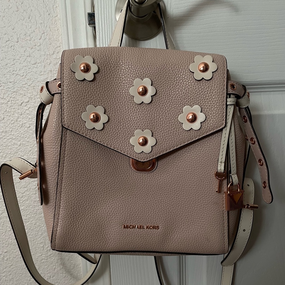 Michael Kors Pink flower backpack